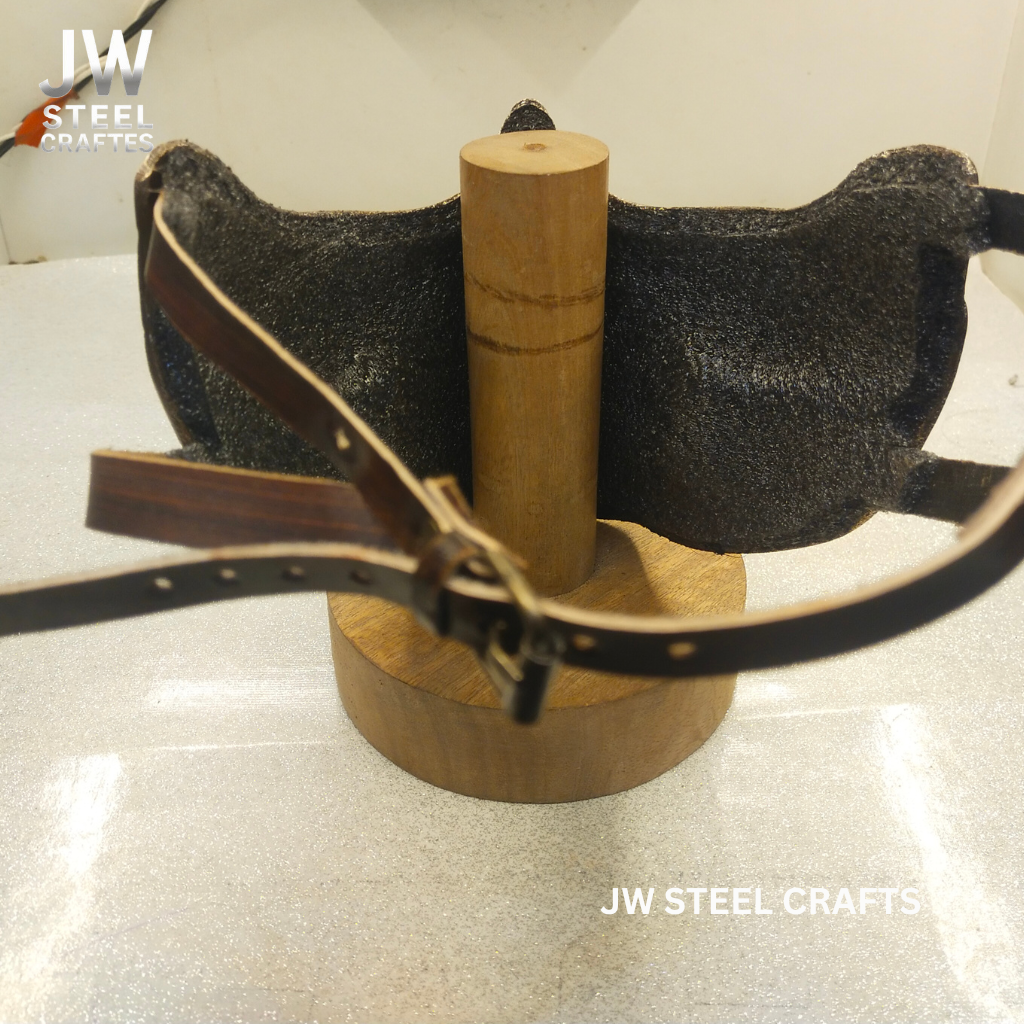 Hand-Forged Brass-Tone Metal Art Facepiece – Decorative Collectible Sculpture | JW Steel Crafts