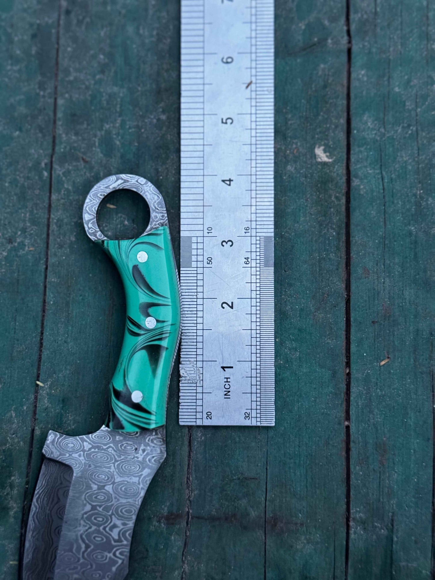Custom Knife Hunting Blade Full Tang EDC Tool Survival Knife Bush craft Tool Damascus Steel Blade Mom's Gift Present for Her Birthday Gift