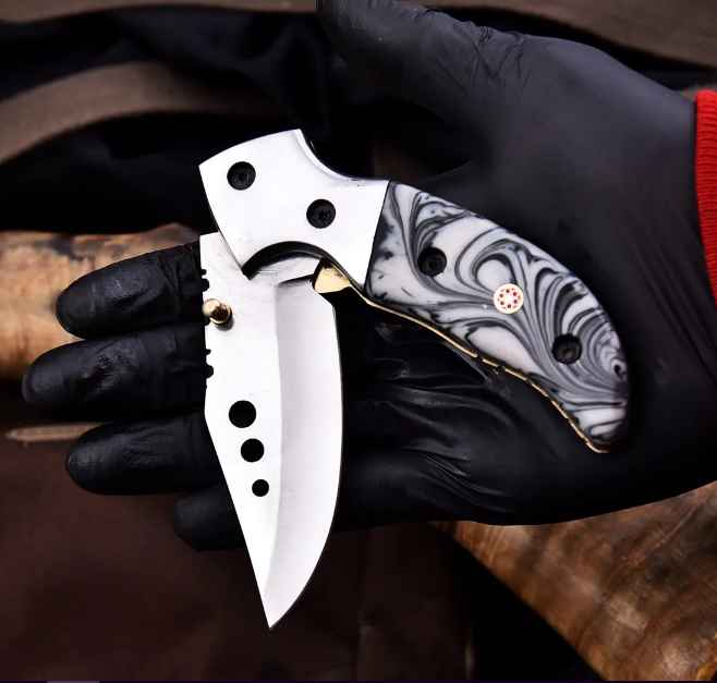Custom Pocket Knife Personalized Gift, Handmade Men's BOYFRIEND Gift for him, Fathers Day Gift Custom Knife Engraved Pocket Knife EDC Knifes