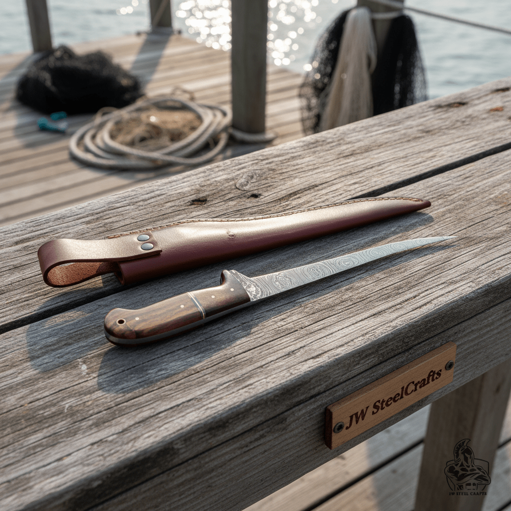 CUSTOM MADE FILLET KNIFE handmade Handmade Fillet Knives by JW SteelCrafts