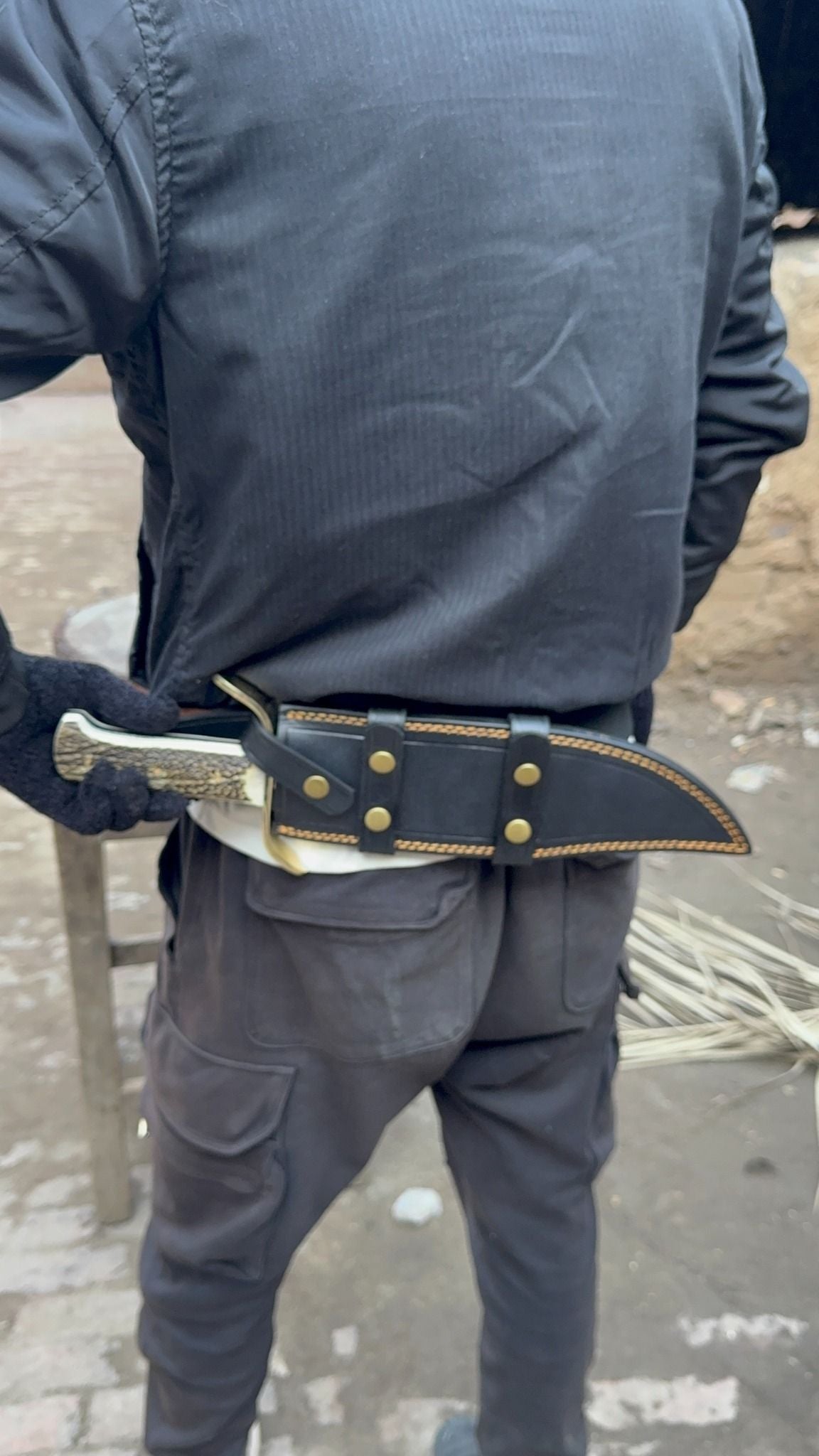 Custom Stainless Damascus Bowie Knife – Handmade Engraved Hunting Blade | Personalized Gift for Him, Outdoor Survival & Collectible Knife