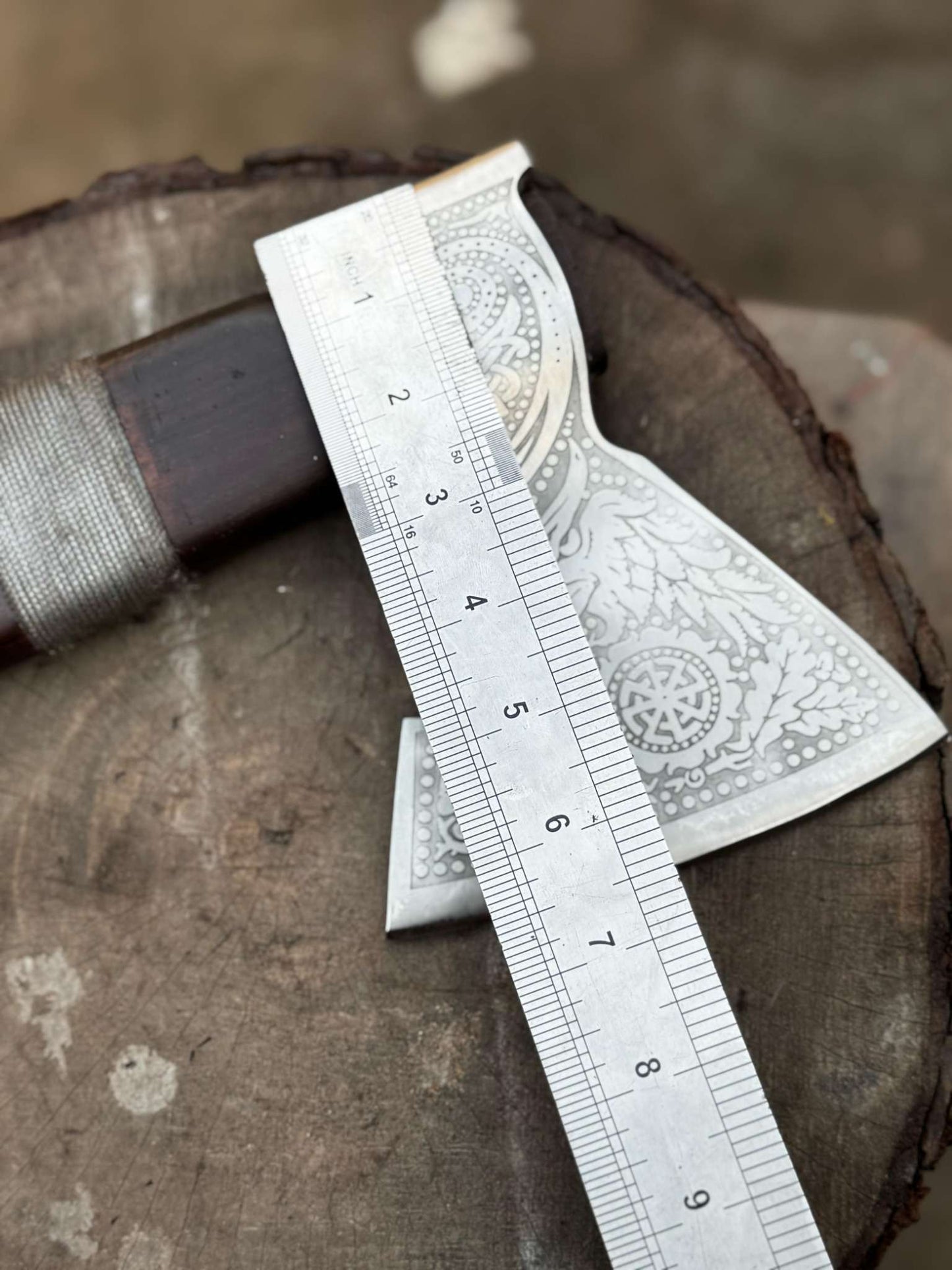 Personalized Handcrafted Viking Axe Celtic Axe, Viking Style Blade Collectible Battle Axe Gift for her, Gift for him, Father's Gift