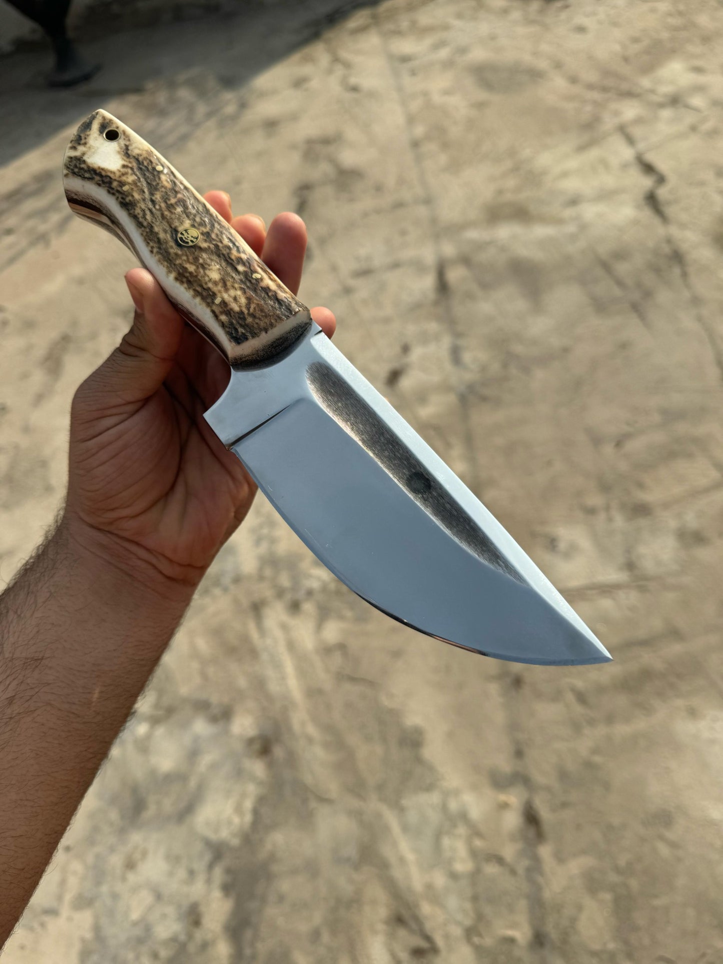 Stag Antler Hunting Knife , Custom Engraved Gift For Men, Gift For Hunters, Personalized Gift Knife, Groomsmen Knives Easter Gift