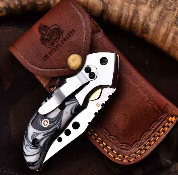 Custom Pocket Knife Personalized Gift, Handmade Men's BOYFRIEND Gift for him, Fathers Day Gift Custom Knife Engraved Pocket Knife EDC Knifes