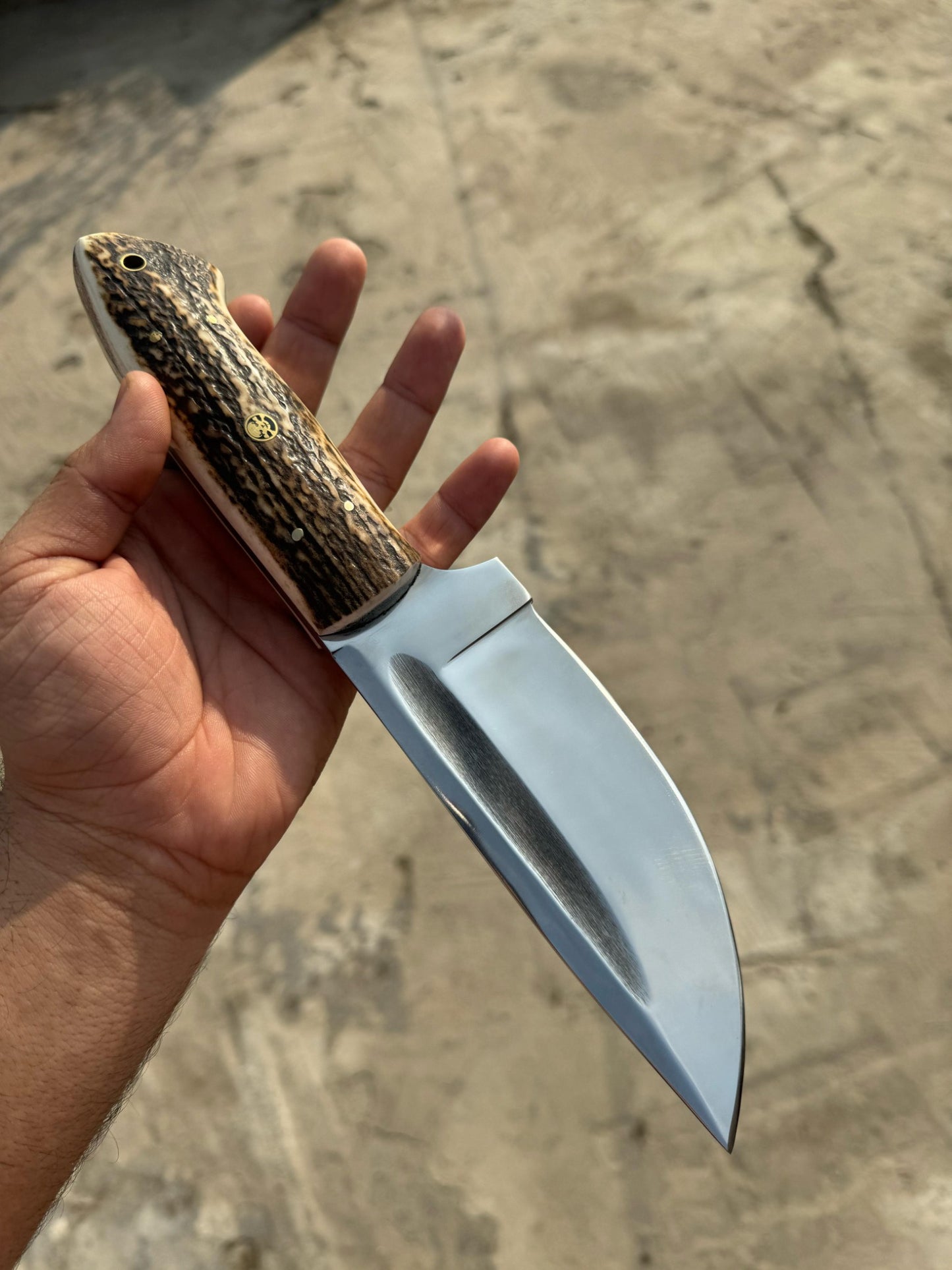 Stag Antler Hunting Knife , Custom Engraved Gift For Men, Gift For Hunters, Personalized Gift Knife, Groomsmen Knives Easter Gift