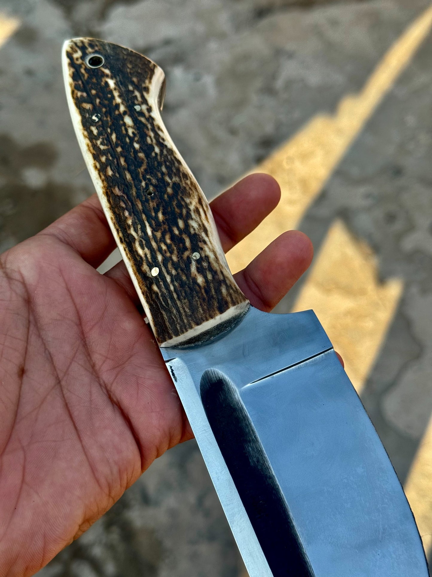 Stag Antler Hunting Knife , Custom Engraved Gift For Men, Gift For Hunters, Personalized Gift Knife, Groomsmen Knives Easter Gift