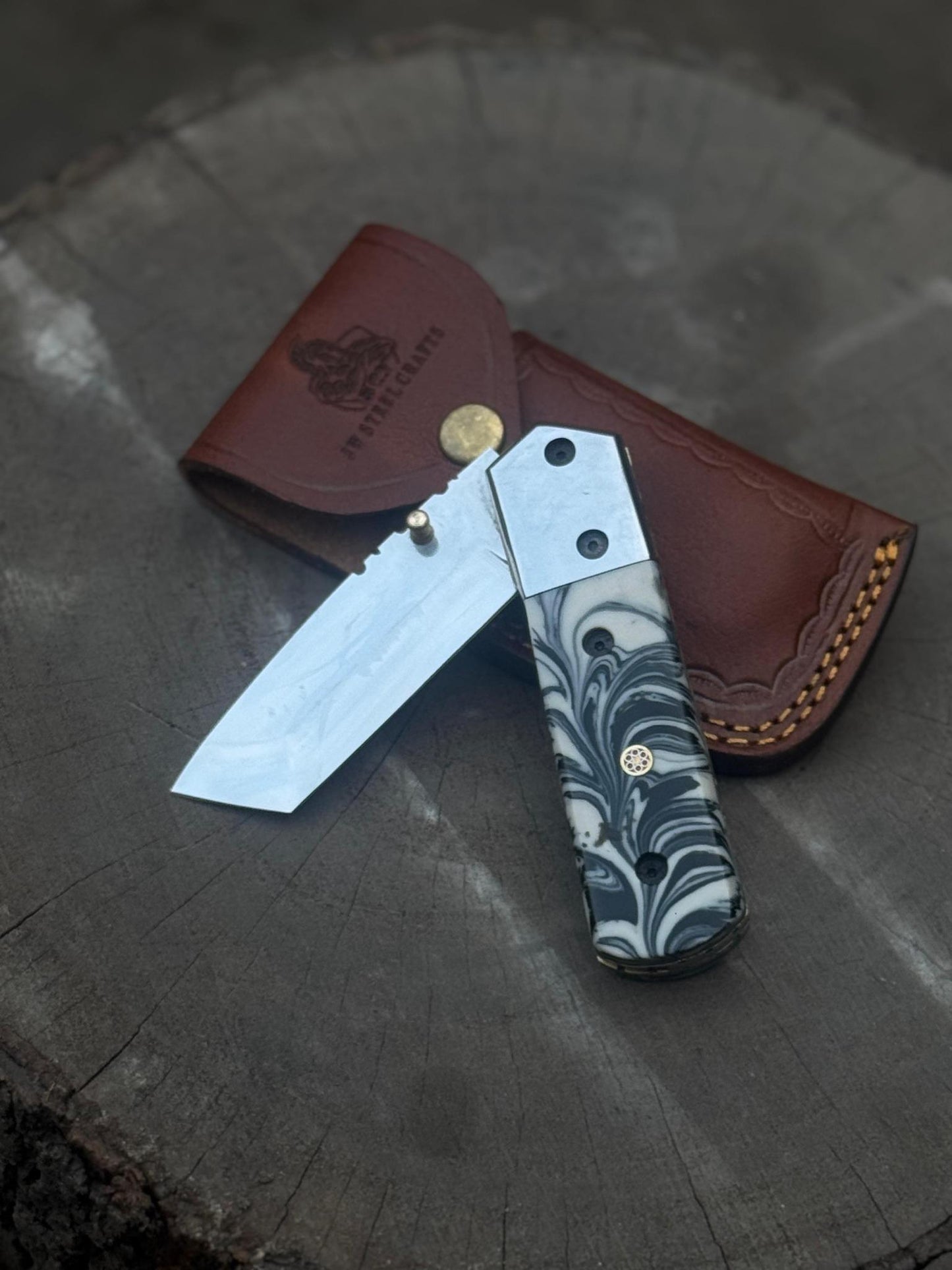 Personalized Handmade Pocket Knife Under Lock Pocket Knife, Birthday Gift, Folding Knife, Groomsmen Gift, Husband Gift, Boyfriend Gift