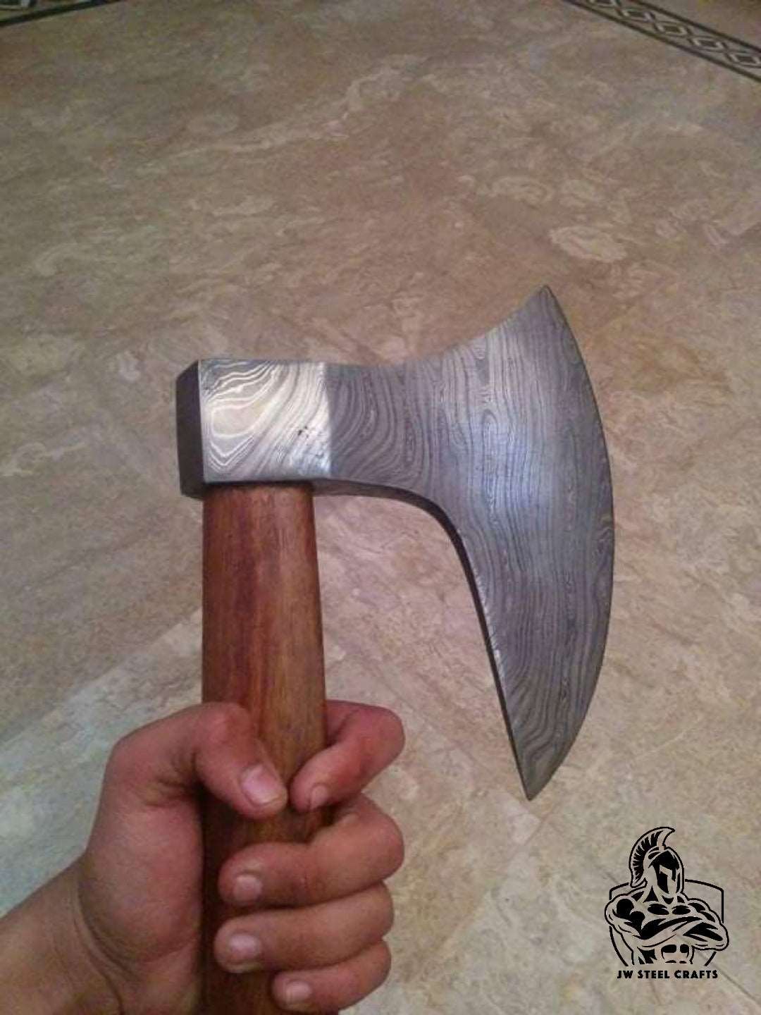 Customized Pattern Welded Axe Viking Axe Hatchet Bearded Axe Tomahawk