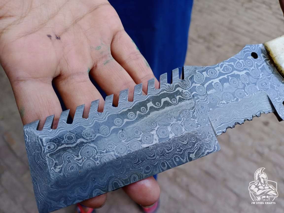 Custom Made Tracker knife with bone handle