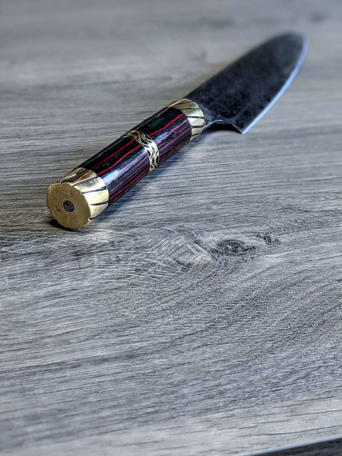 Customizable Handmade Stainless Steel Chef knife with etching on blade