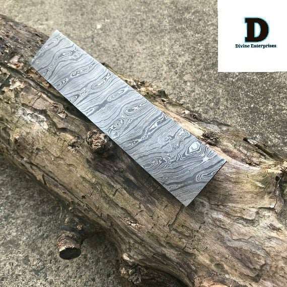 Custom Handmade Damascus Steel 10” Blank Billet- Blade For Knife Making DE-46