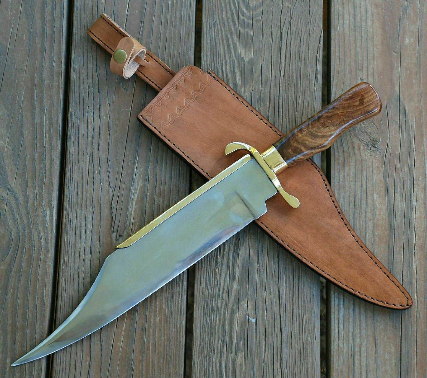 Custom Handmade Damascus steel Bowie knife/ hunting knife/fighting knife/free shipping DK-0198