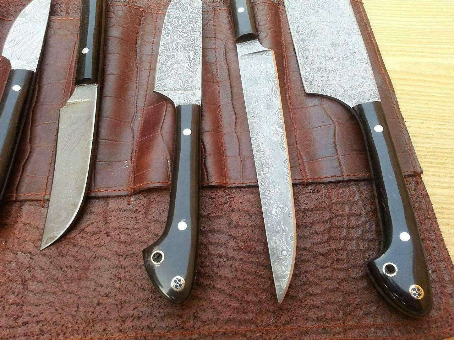 Damascus Knife Custom Handmade Full Tang Chef/Kitchen Knife/Perfect Gift