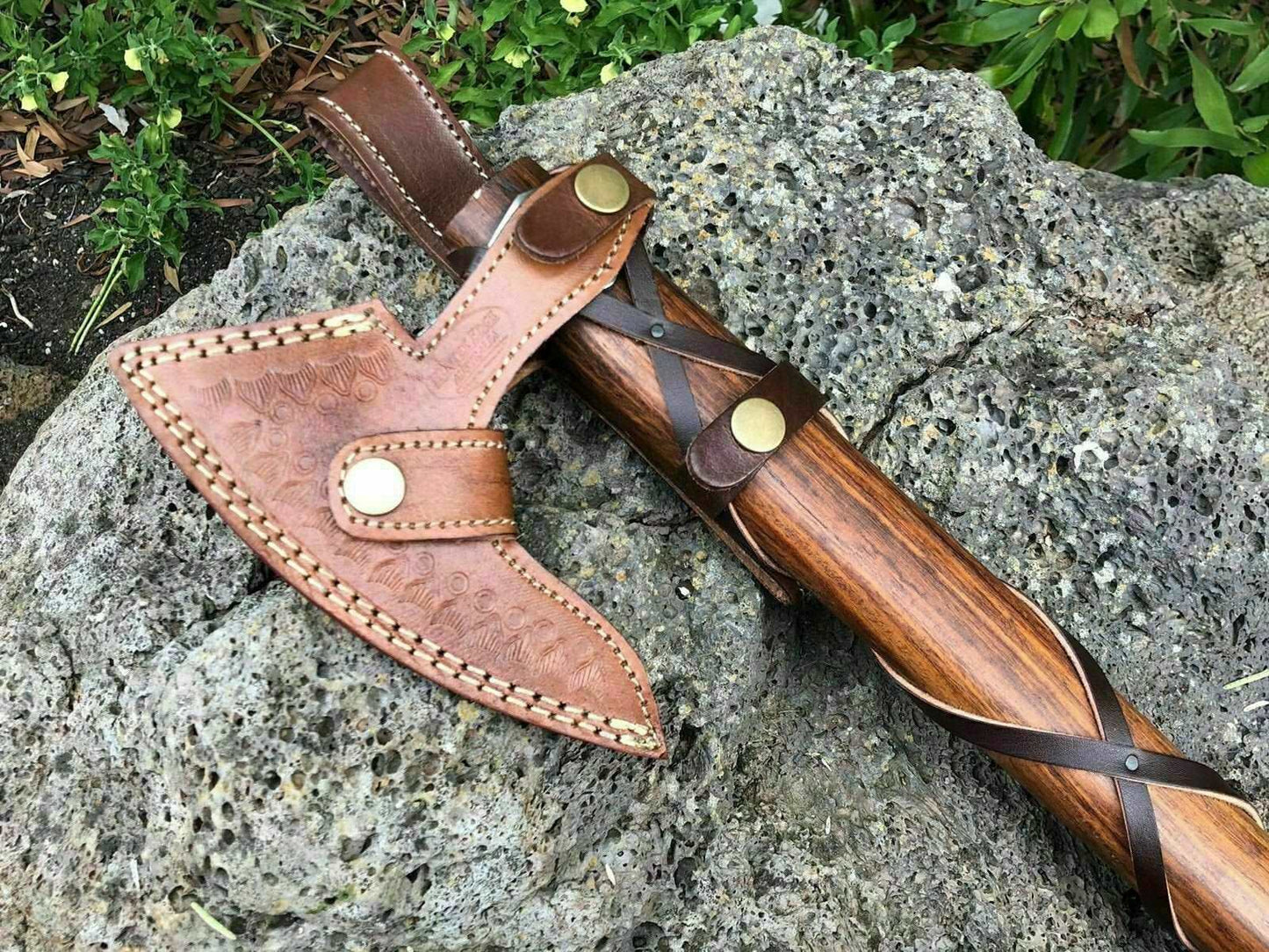 Damascus Steel Axe Viking Axe Hatchet Axe Bearded Axe Tomahawk