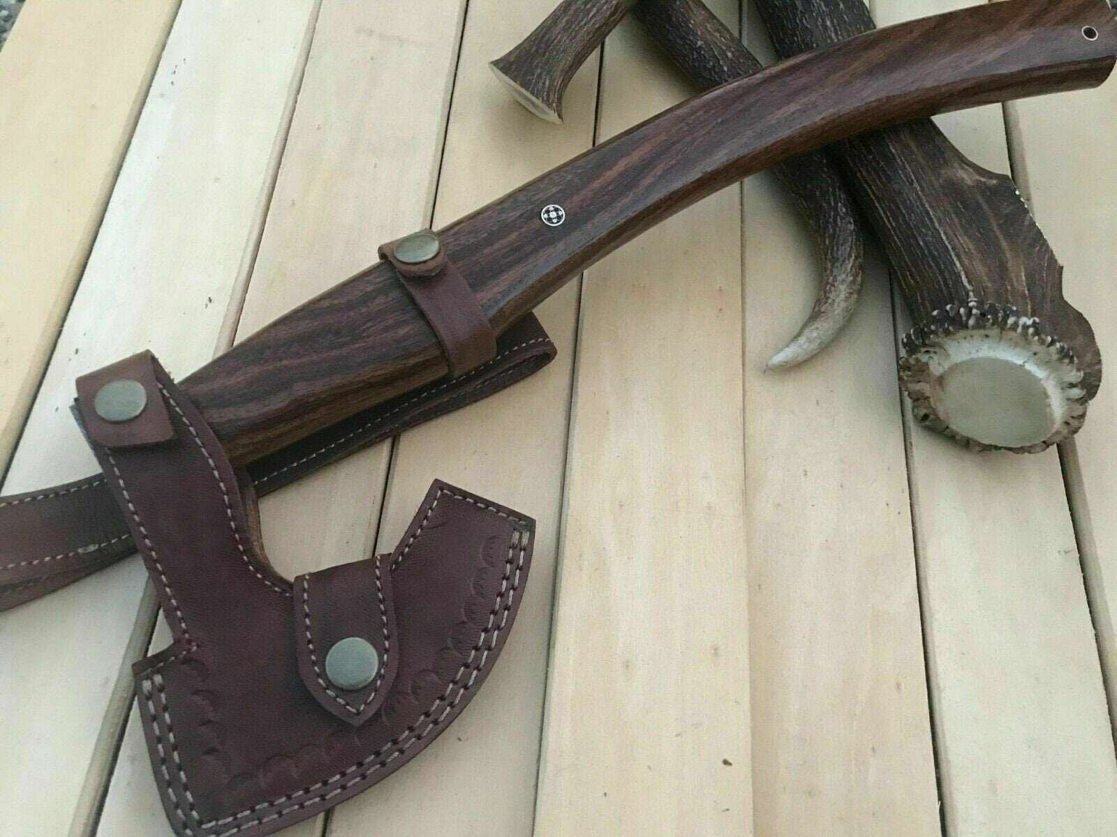 Damascus Steel Axe Viking Axe Hatchet Axe Bearded Axe Tomahawk