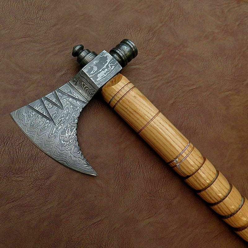 Damascus Steel Axe Viking Axe Hatchet Axe Bearded Axe Tomahawk