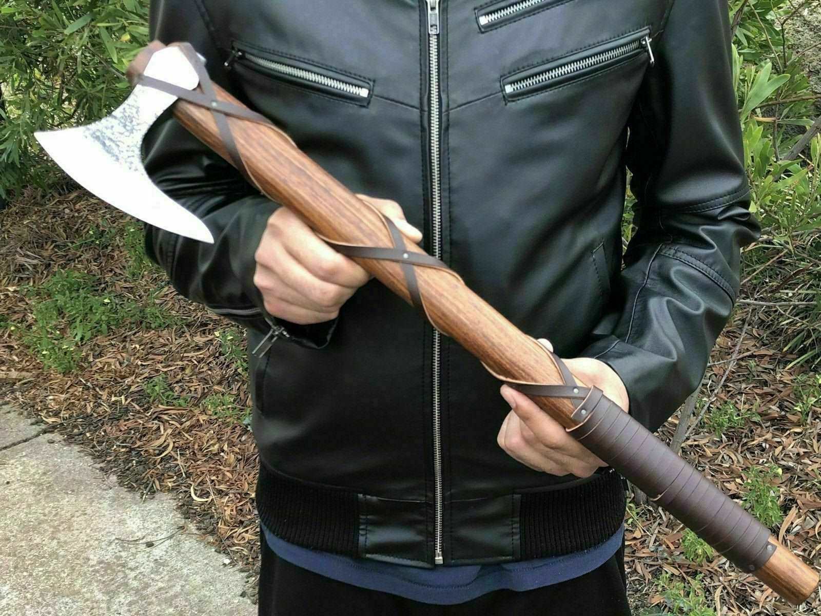 Damascus Steel Axe Viking Axe Hatchet Axe Bearded Axe Tomahawk