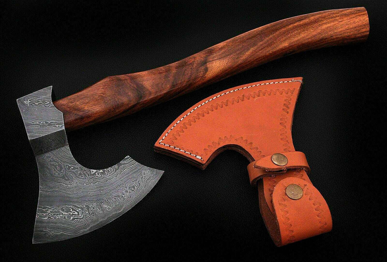 Damascus Steel Axe Viking Axe Hatchet Axe Bearded Axe Tomahawk