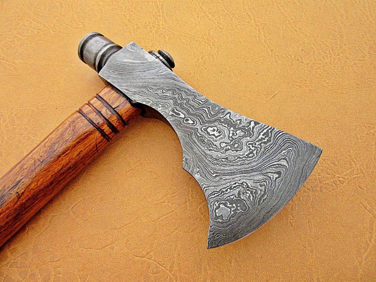 Damascus Steel Axe Viking Axe Hatchet Axe Bearded Axe Tomahawk