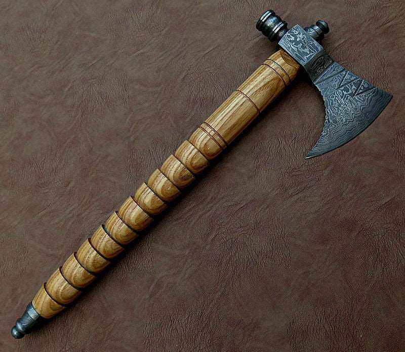 Damascus Steel Axe Viking Axe Hatchet Axe Bearded Axe Tomahawk