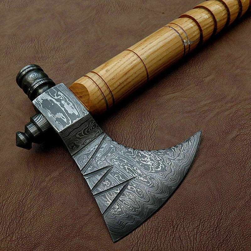 Damascus Steel Axe Viking Axe Hatchet Axe Bearded Axe Tomahawk