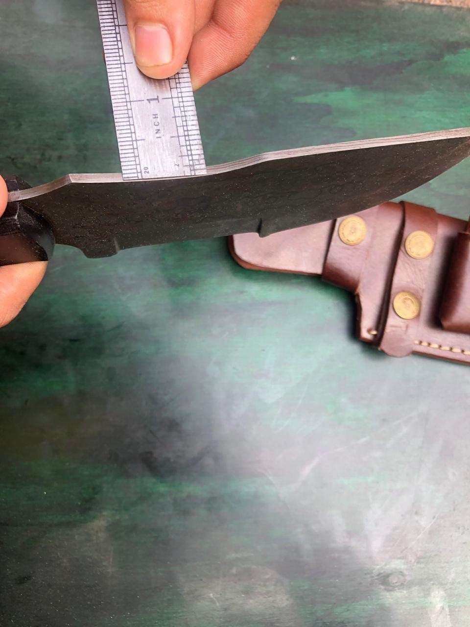 Custom Handmade - 12.Inches Beautiful Full Damascus Tracker knife MB-0081