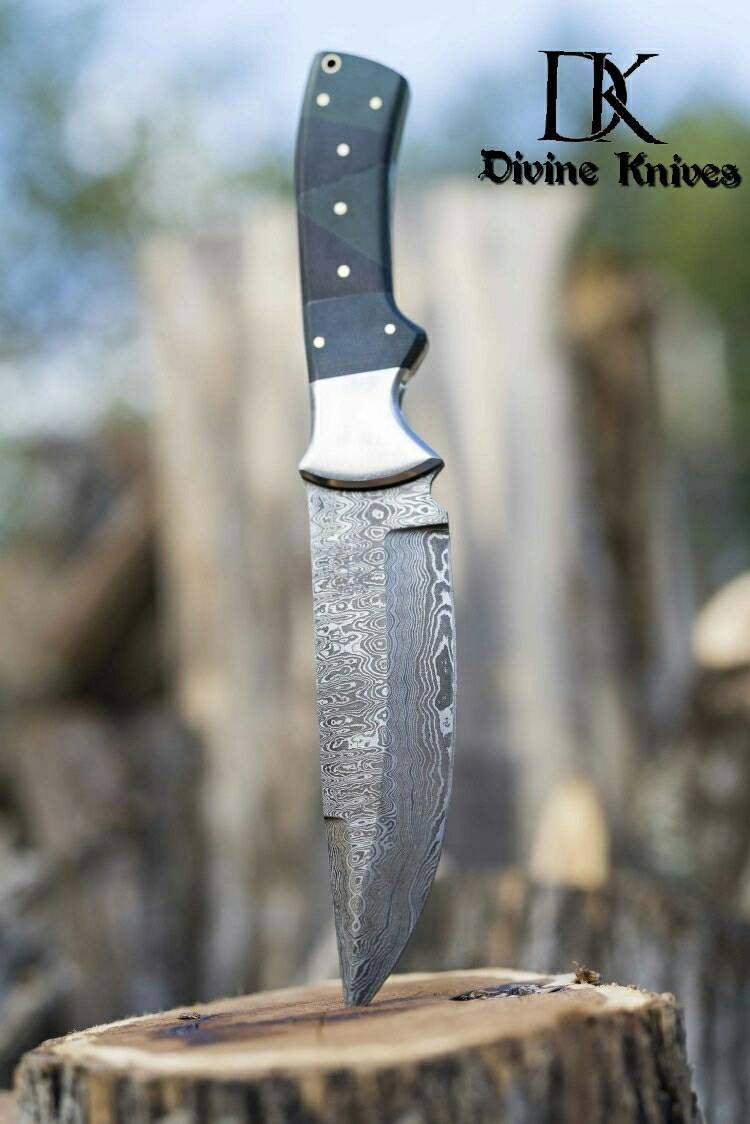 Damascus steel apex jungle 0tactical hunting knife with Amazing handle style DK-0078