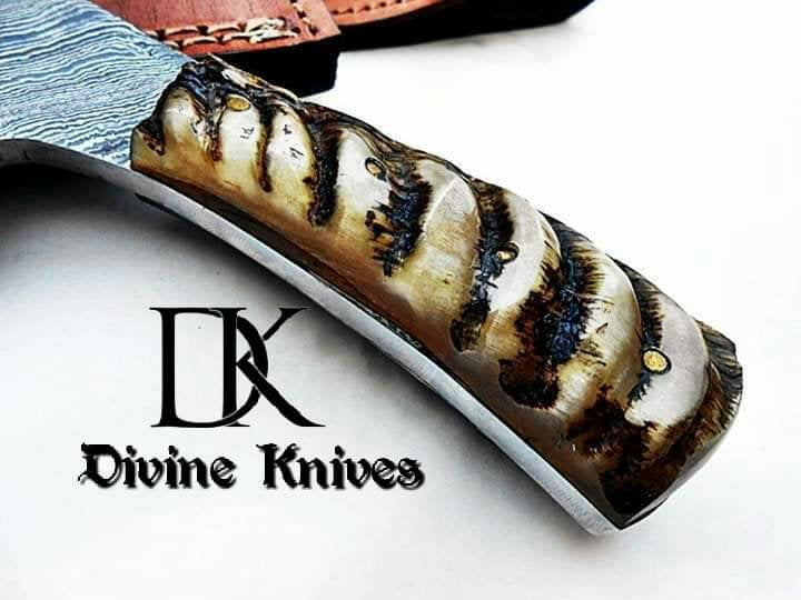 Custom Hand Made Damascus Steel Hunting Knife / Skinning Knife DK-0116