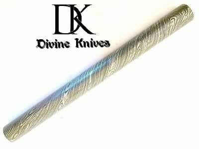 Twisted Damascus Steel Round Bar For Knife Guard/ring Jewelry Making DK-0126