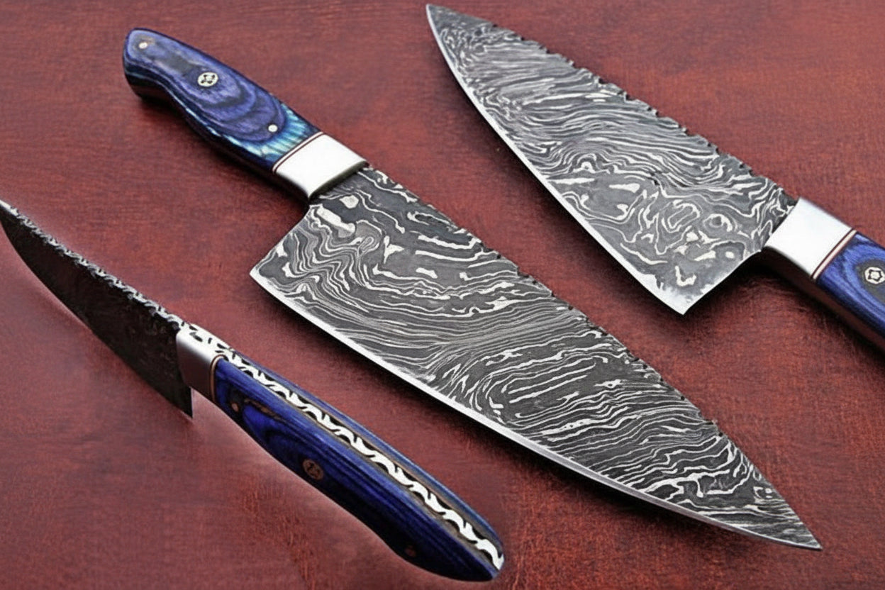 Custom Handmade Damascus Steel Chef Knife/ Kitchen Knife/Perfect Gift DK - 0226 handmade Chef Knives by JW SteelCrafts