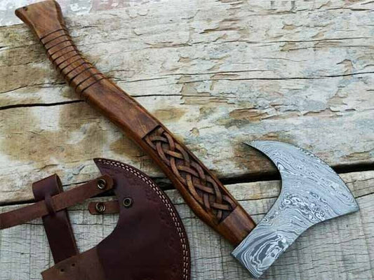 Handmade Damascus Steel Tomahawk Axe DK-0427
