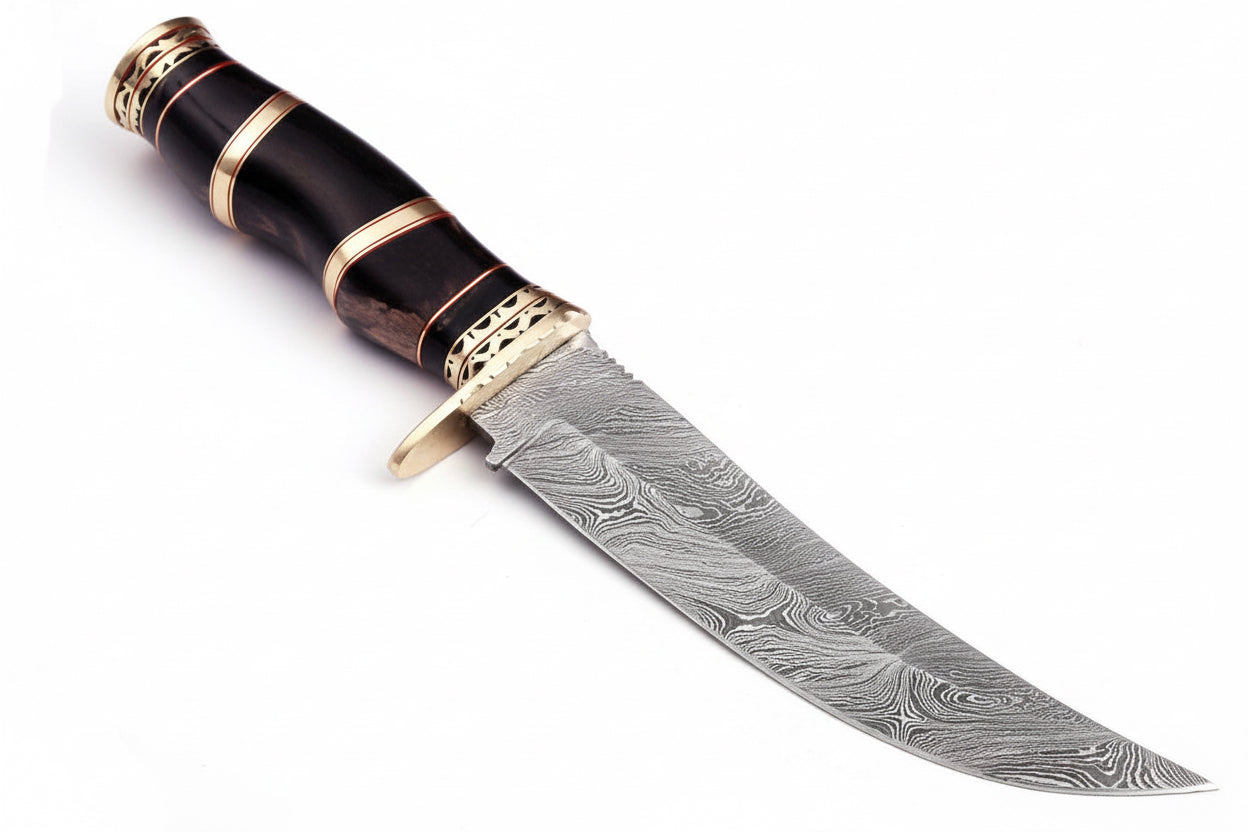 Custom Handmade Bowie Knife Damascus Steel | Hunting Knives DK-049