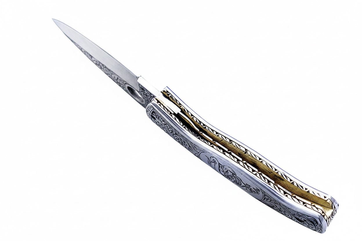 Handmade Folding Knife Damascus Steel DK-0504