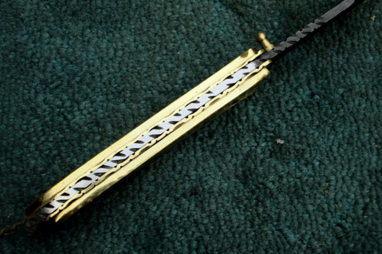 Handmade Folding Knife Damascus Steel DK-0508