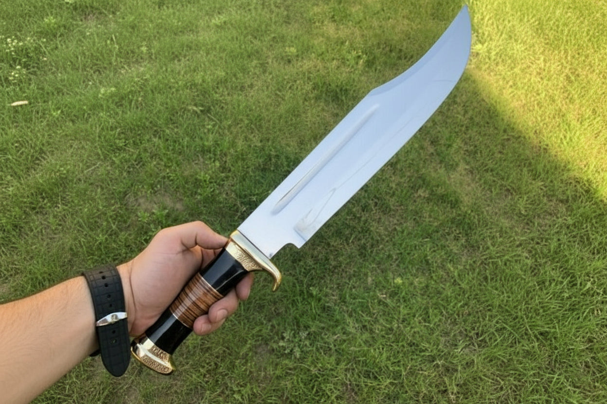 18” custom handmade J2 tool Steel crocodile HUNTING BOWIE / free shipping/ perfect gift DK-0178