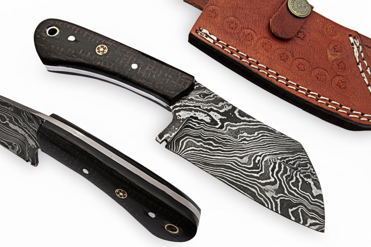 Handmade Cleaver Knife Damascus SteelDK_0412