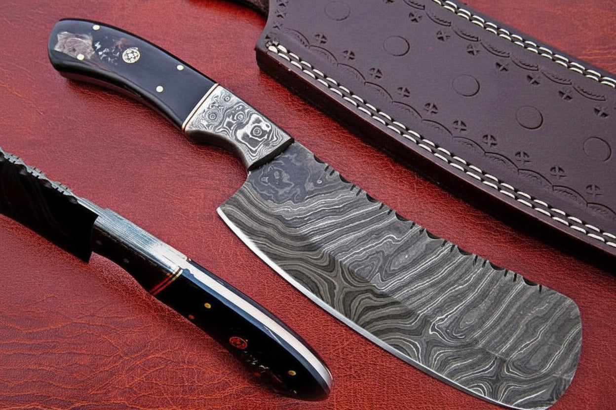 Handmade Cleaver Knife Damascus Steel DK-0418