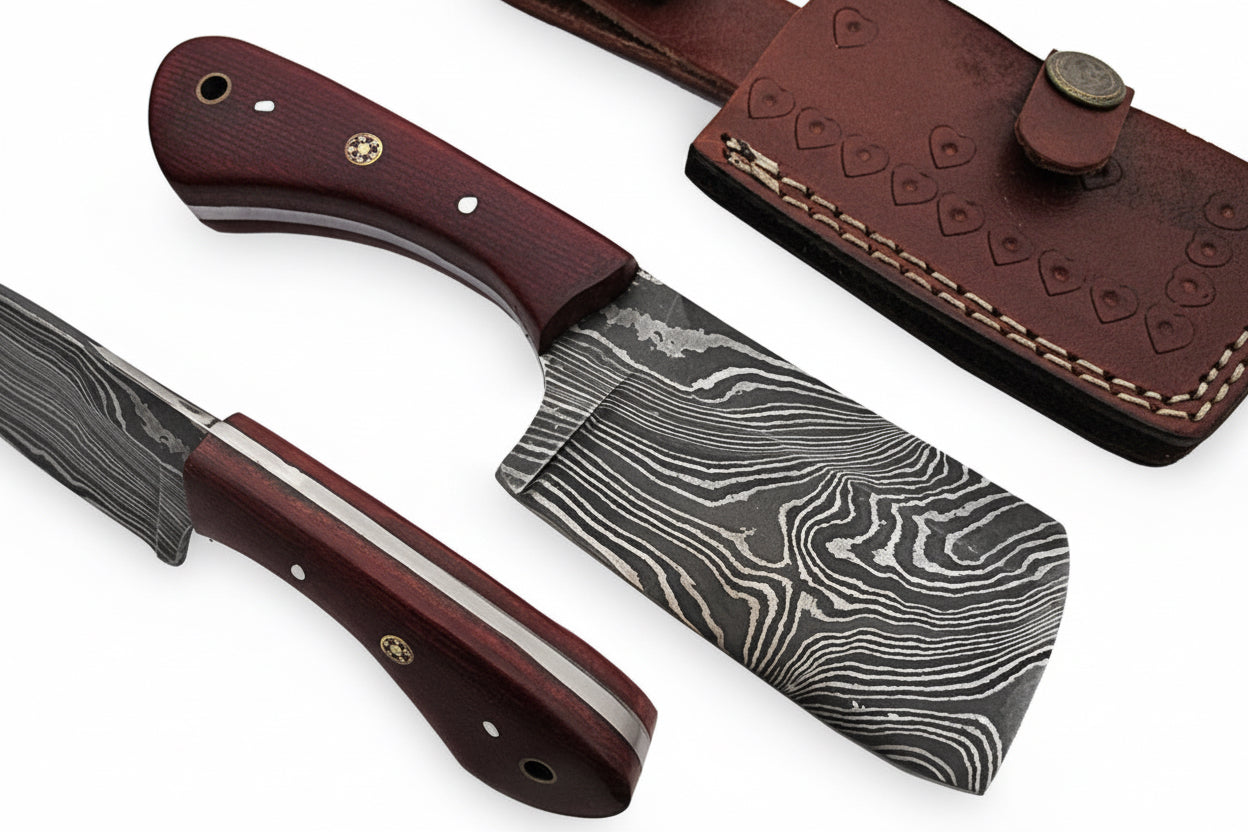 Handmade Cleaver Knife Damascus Steel DK-0421