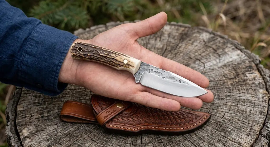 Best Cowboy Knife With Wooden Handle  JWSteelCrafts