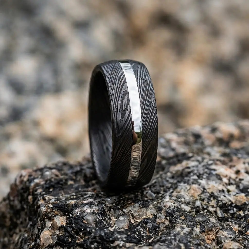 Damascus steel rings comfortable