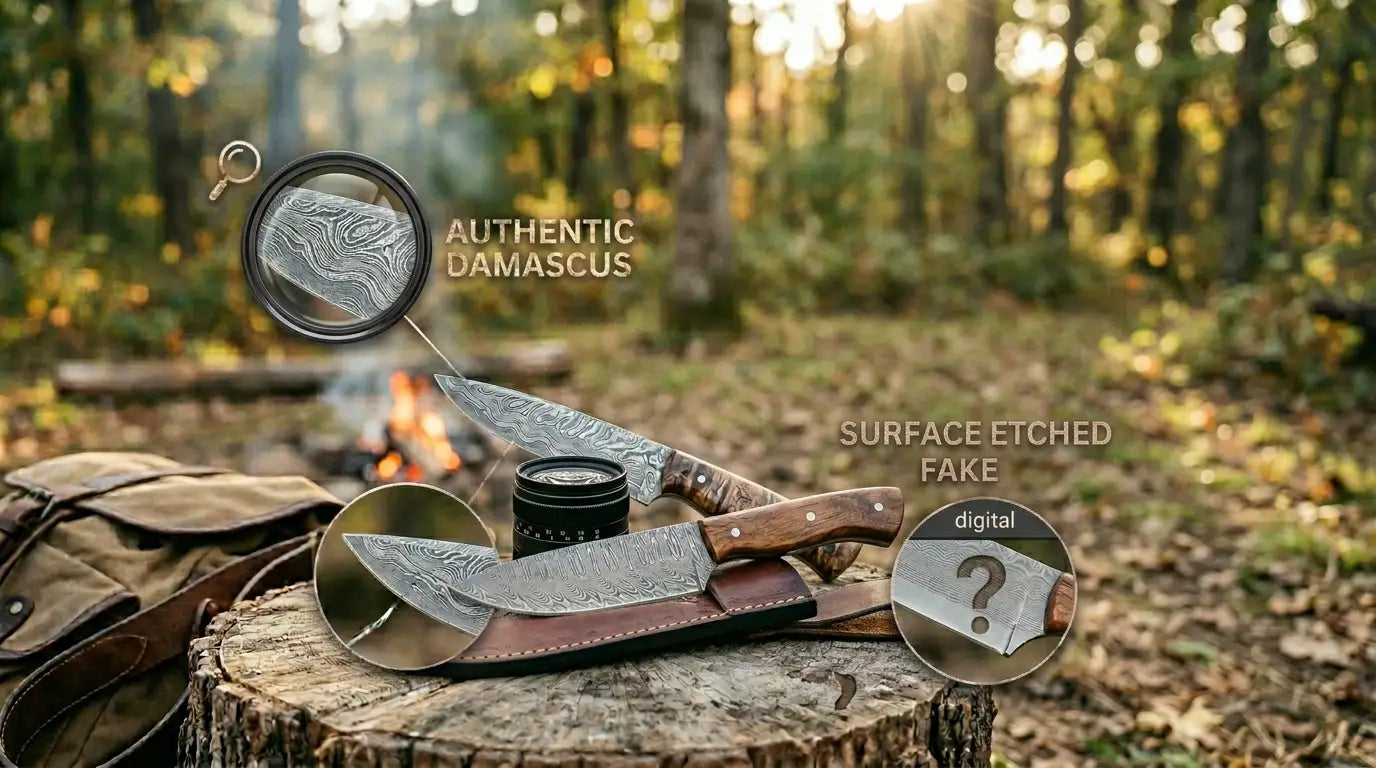Real vs Fake Damascus Steel