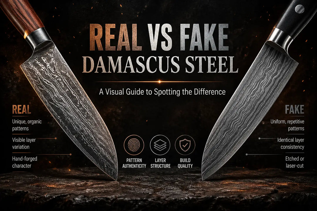 Real vs Fake Damascus Steel