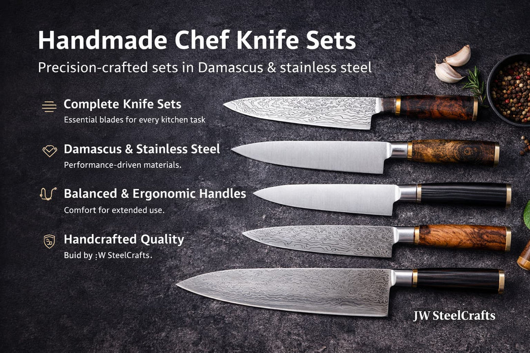 Handmade Chef Knife Sets - JW SteelCrafts
