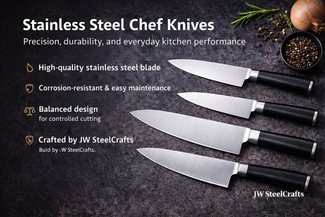 Stainless Steel Chef Knives - JW SteelCrafts