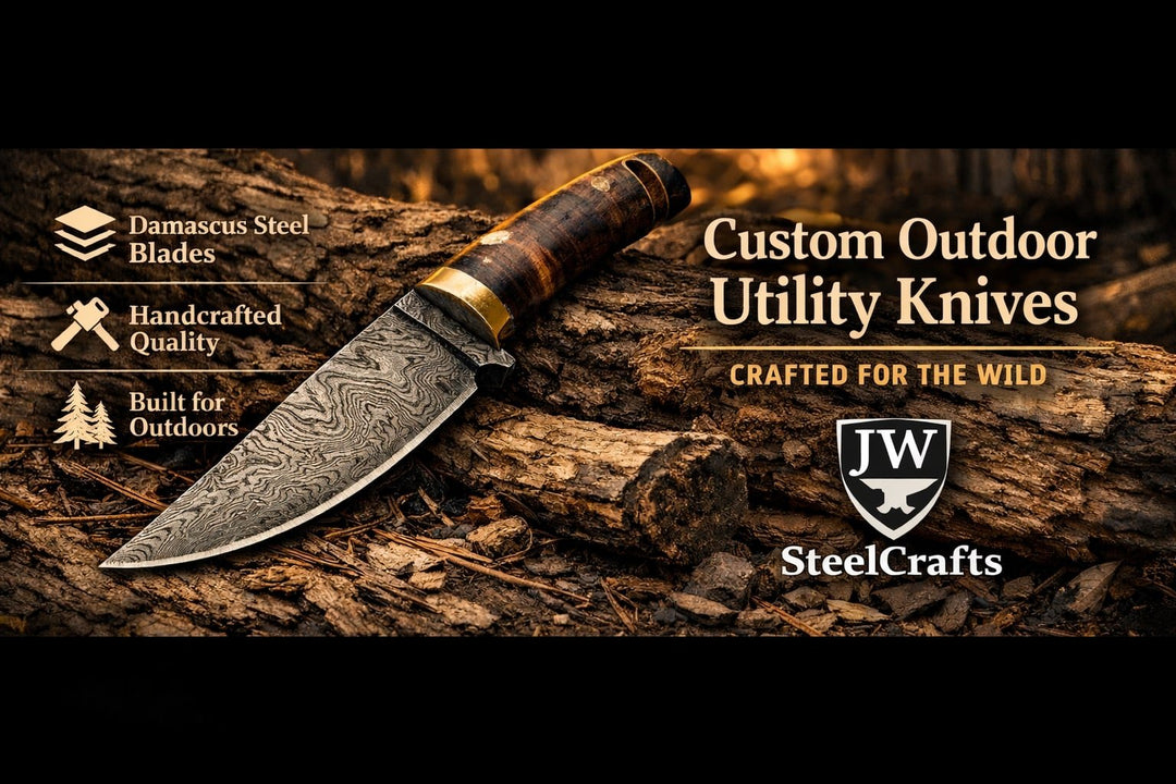 Custom Outdoor Utility Knives - JW SteelCrafts