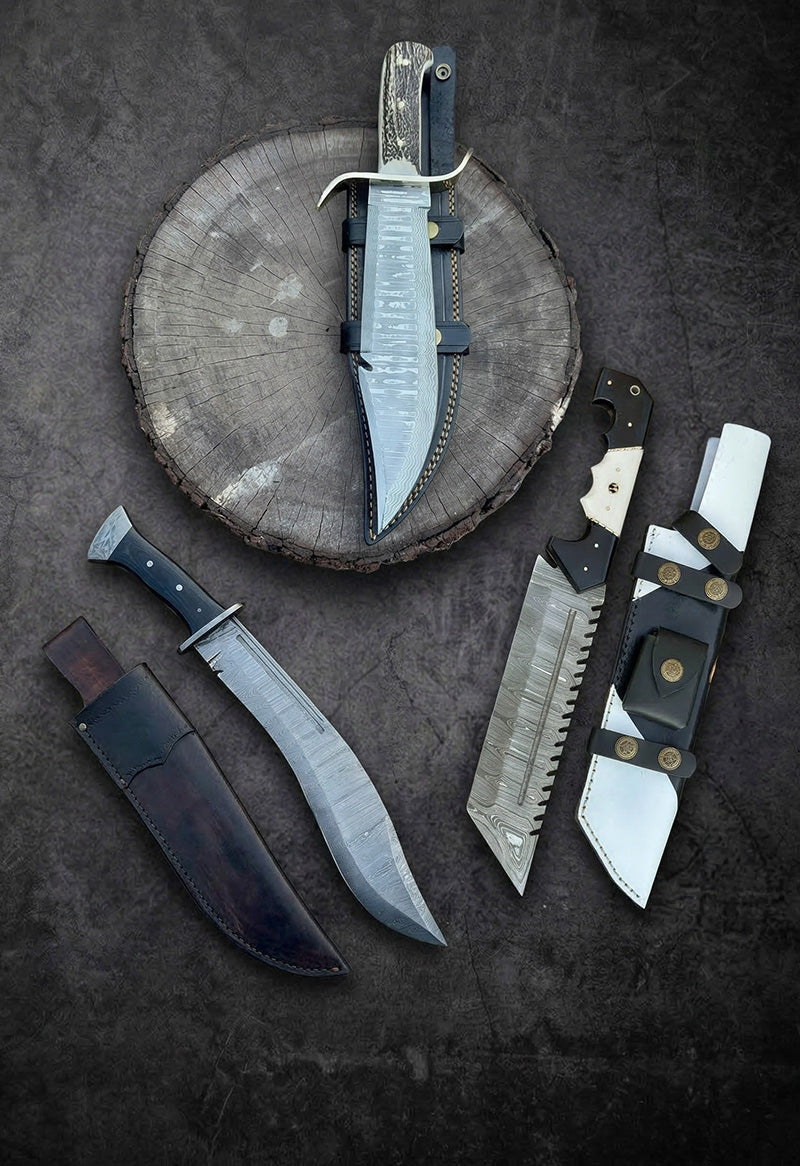 Handmade Survival Knives for Sale — Bushcraft, Tracker & Kukri Designs
