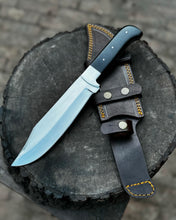 Load image into Gallery viewer, Personalized Bowie Knife Handmade Bush Craft Knife Fixed Blade EDC Knife Anniversary Gift,  Gift for him, Groomsman Gift, Easter Gift