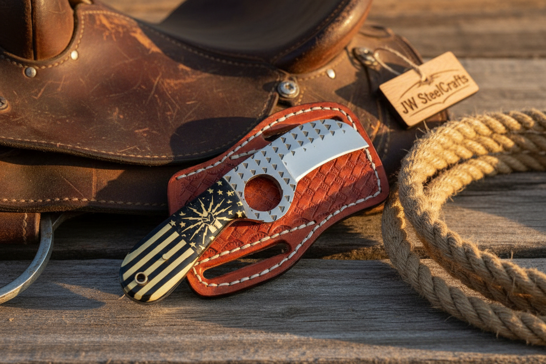 Liberty Star Talon Karambit 5" with American flag engraved handle