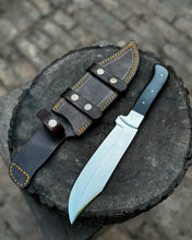 Load image into Gallery viewer, Personalized Bowie Knife Handmade Bush Craft Knife Fixed Blade EDC Knife Anniversary Gift,  Gift for him, Groomsman Gift, Easter Gift