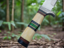 Load image into Gallery viewer, 14.5 Inch Custom Bowie Knife | Handmade Damascus Blade &amp; Natural Handle”